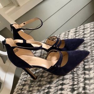 Nine West Navy Heels